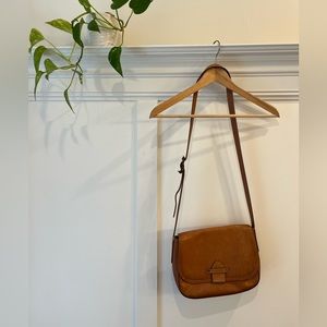 Frye leather crossbody purse, brown